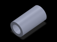 Perfil de Silicona TS405333 - formato tipo Tubo - forma de tubo
