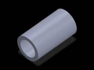 Perfil de Silicona TS4054,538,5 - formato tipo Tubo - forma de tubo