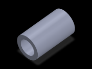 Perfil de Silicona TS405636 - formato tipo Tubo - forma de tubo