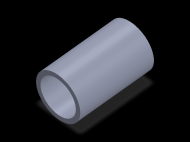 Perfil de Silicona TS406048 - formato tipo Tubo - forma de tubo