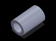 Perfil de Silicona TS4062,538,5 - formato tipo Tubo - forma de tubo