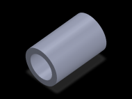 Perfil de Silicona TS4063,543,5 - formato tipo Tubo - forma de tubo