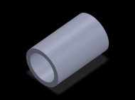Perfil de Silicona TS4063,547,5 - formato tipo Tubo - forma de tubo