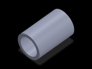 Perfil de Silicona TS406347 - formato tipo Tubo - forma de tubo