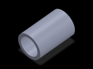 Perfil de Silicona TS406448 - formato tipo Tubo - forma de tubo
