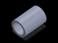 Perfil de Silicona TS4067,547,5 - formato tipo Tubo - forma de tubo