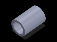 Perfil de Silicona TS406848 - formato tipo Tubo - forma de tubo