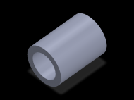Perfil de Silicona TS407450 - formato tipo Tubo - forma de tubo
