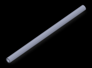 Perfil de Silicona TS5005,503,5 - formato tipo Tubo - forma de tubo