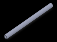 Perfil de Silicona TS5007,503,5 - formato tipo Tubo - forma de tubo