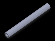 Perfil de Silicona TS5010,505,5 - formato tipo Tubo - forma de tubo