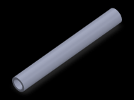 Perfil de Silicona TS5012,508,5 - formato tipo Tubo - forma de tubo