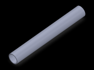 Perfil de Silicona TS501311 - formato tipo Tubo - forma de tubo