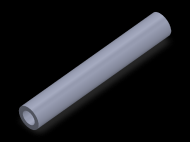 Perfil de Silicona TS501509 - formato tipo Tubo - forma de tubo