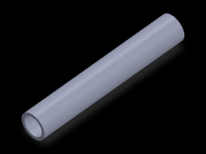 Perfil de Silicona TS5016,512,5 - formato tipo Tubo - forma de tubo
