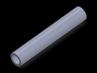 Perfil de Silicona TS501711 - formato tipo Tubo - forma de tubo