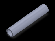Perfil de Silicona TS5019,513,5 - formato tipo Tubo - forma de tubo