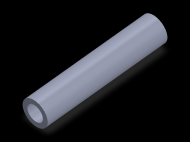 Perfil de Silicona TS502113 - formato tipo Tubo - forma de tubo