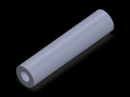 Perfil de Silicona TS5022,510,5 - formato tipo Tubo - forma de tubo