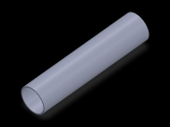 Perfil de Silicona TS5022,520,5 - formato tipo Tubo - forma de tubo