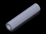 Perfil de Silicona TS502214 - formato tipo Tubo - forma de tubo