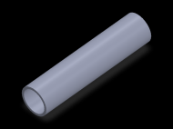 Perfil de Silicona TS5023,519,5 - formato tipo Tubo - forma de tubo