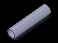 Perfil de Silicona TS502317 - formato tipo Tubo - forma de tubo