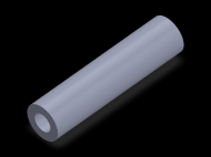 Perfil de Silicona TS5024,512,5 - formato tipo Tubo - forma de tubo