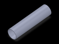 Perfil de Silicona TS502523 - formato tipo Tubo - forma de tubo
