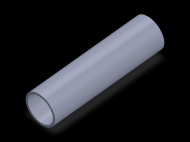 Perfil de Silicona TS502723 - formato tipo Tubo - forma de tubo