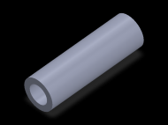 Perfil de Silicona TS503119 - formato tipo Tubo - forma de tubo