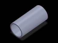 Perfil de Silicona TS504840 - formato tipo Tubo - forma de tubo