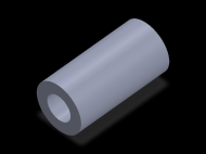 Perfil de Silicona TS5050,526,5 - formato tipo Tubo - forma de tubo
