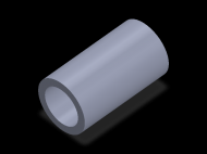 Perfil de Silicona TS5055,539,5 - formato tipo Tubo - forma de tubo