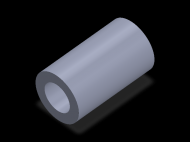 Perfil de Silicona TS5057,533,5 - formato tipo Tubo - forma de tubo