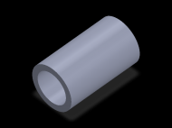 Perfil de Silicona TS5057,541,5 - formato tipo Tubo - forma de tubo
