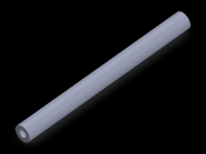 Perfil de Silicona TS600904 - formato tipo Tubo - forma de tubo