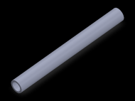 Perfil de Silicona TS6010,507,5 - formato tipo Tubo - forma de tubo