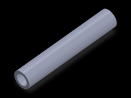 Perfil de Silicona TS6017,511,5 - formato tipo Tubo - forma de tubo