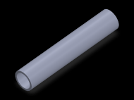 Perfil de Silicona TS601915 - formato tipo Tubo - forma de tubo