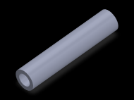 Perfil de Silicona TS6020,512,5 - formato tipo Tubo - forma de tubo