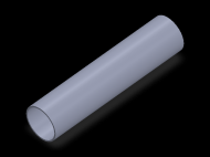 Perfil de Silicona TS602321 - formato tipo Tubo - forma de tubo
