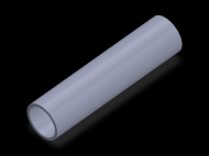 Perfil de Silicona TS6024,520,5 - formato tipo Tubo - forma de tubo