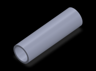 Perfil de Silicona TS602923 - formato tipo Tubo - forma de tubo