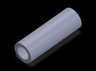 Perfil de Silicona TS6033,521,5 - formato tipo Tubo - forma de tubo