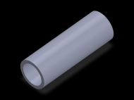 Perfil de Silicona TS6034,526,5 - formato tipo Tubo - forma de tubo