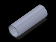 Perfil de Silicona TS603430 - formato tipo Tubo - forma de tubo