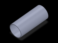 Perfil de Silicona TS604339 - formato tipo Tubo - forma de tubo