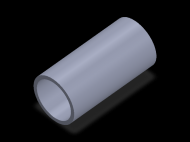 Perfil de Silicona TS6049,541,5 - formato tipo Tubo - forma de tubo