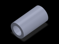 Perfil de Silicona TS6053,533,5 - formato tipo Tubo - forma de tubo